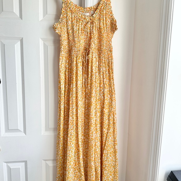 NWT Doen Emmaretta Dress in Clementine Daisy Fields - Picture 5 of 10